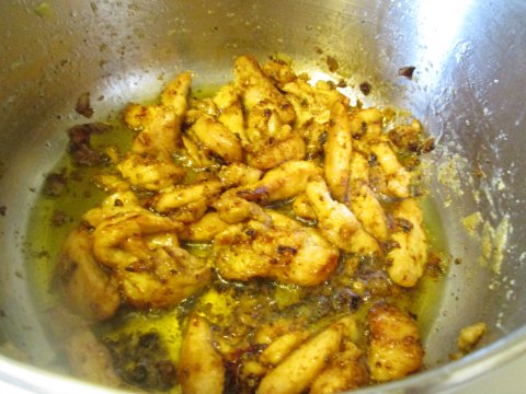 Sauteed Chicken for Pepper Salad