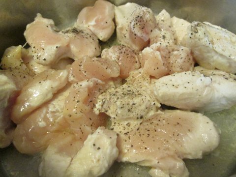Sauteing Chicken Chunks