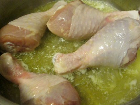Sauteing Chicken Legs