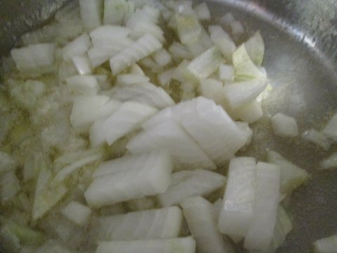 Sauteing Chopped Onions