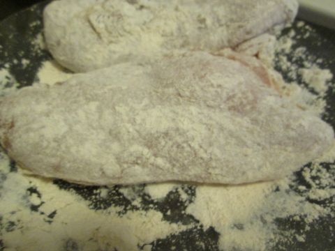 Sauteing Floured Chicken Breasts