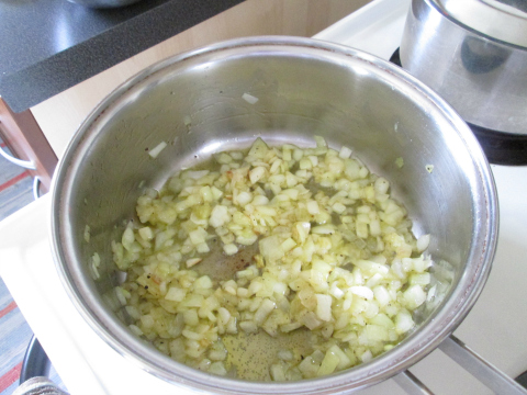 Sauteing Those Chopped Onions