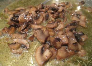 Sauteing mushrooms