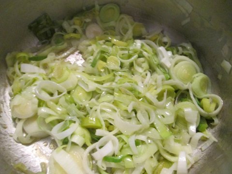 Sauteing the Leeks