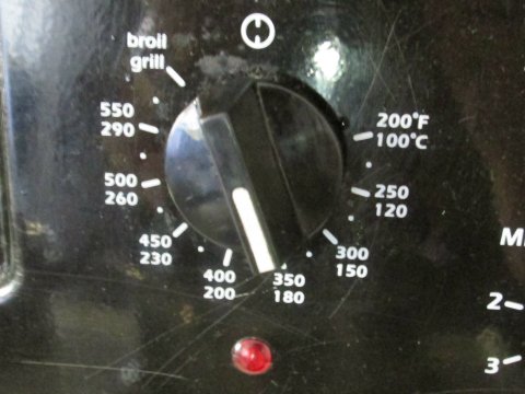 Setting The Temperature for 350°F