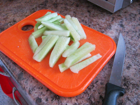 Sliced Cucumbers