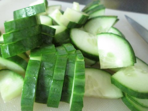 Sliced Cucumbers