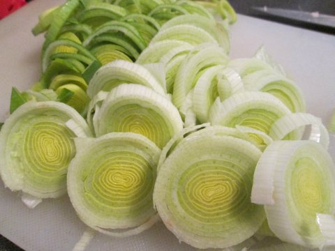 Sliced Leeks