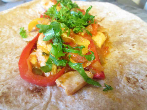 Spreading the Fajita Mix