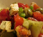 tomato and tofu salad