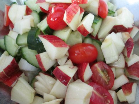 Adding the Chopped Apple