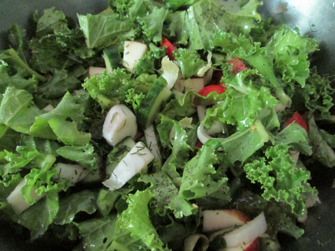 Mixing in the Kale!