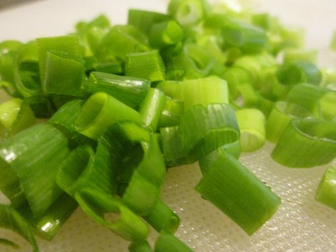 Chopped Green Onions for Sesame Salad