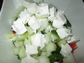 Cubed Feta Cheese