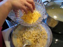 Grated Cheese and Sour Cream
