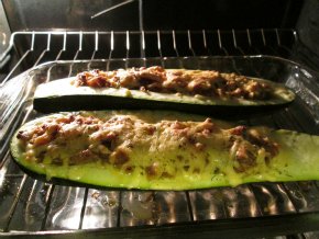 stuffed zucchini in ove